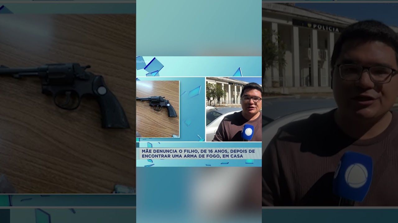 Decisão extrema: mãe aciona a polícia após encontrar arma de fogo com filho de 16 anos #shorts
