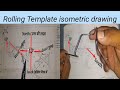 Isometric drawing template kaise banaye  how to read isometric rolling template