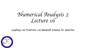 Numerical analysis II, Lecture 16