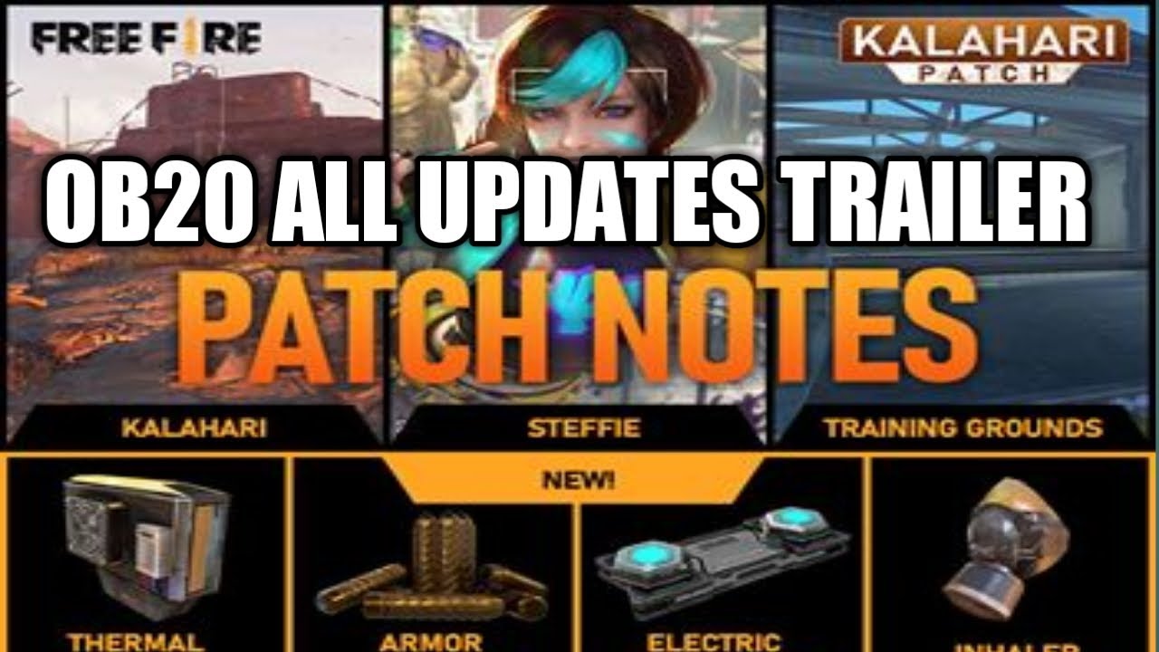 🔥Free Fire🔥OB20 all updates Trailer