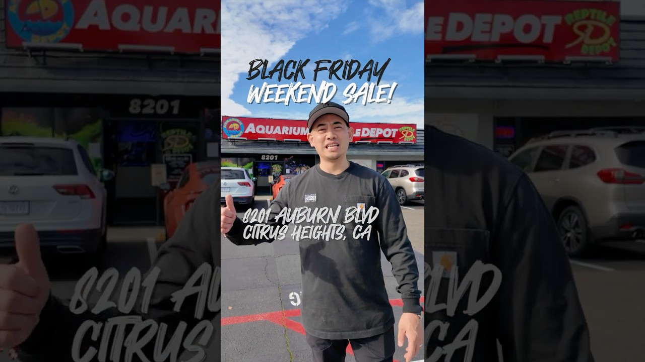 LAST DAY OF BLACK FRIDAY SALE AT AQUARIUM & REPTILE DEPOT!