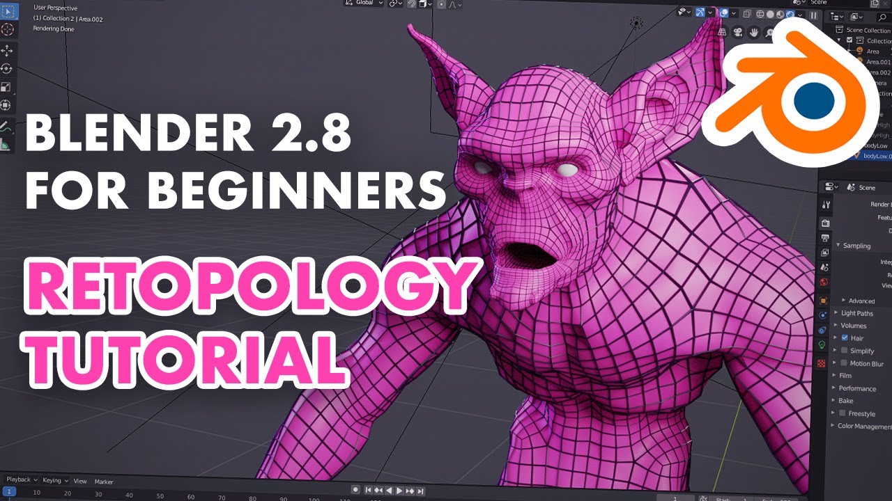 Retopology for Blender - Retopo the Correct Way - YouTube