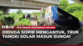 Diesel-Loaded Truck Falls Off Mojokerto Toll Road | AKIM