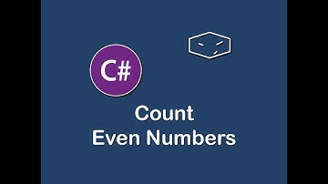 count even numbers in c#