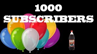 1000 SUBSCRIBERS!!!