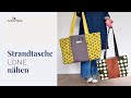 🦀🌞 Strandtasche nähen mit Schnittmuster LONE