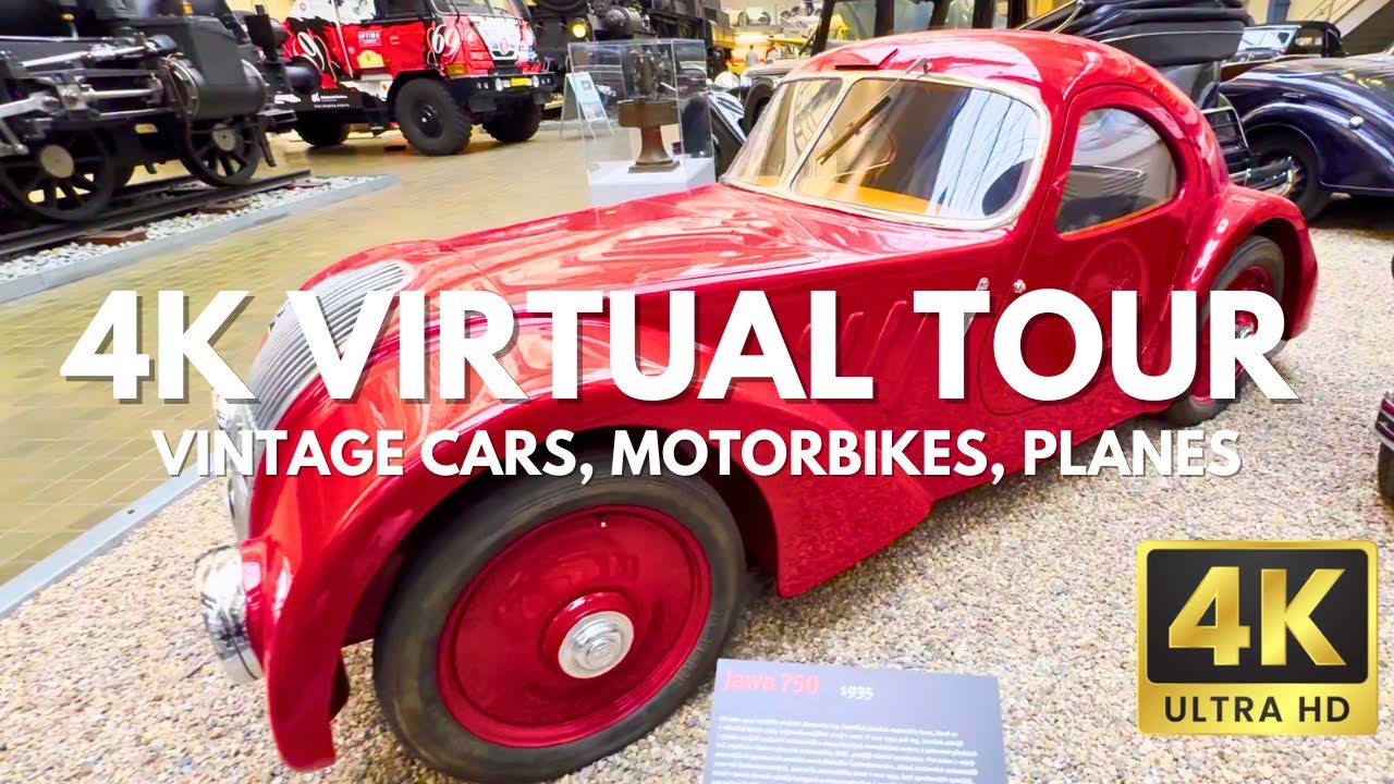 Vintage Cars & History! 4K Virtual Tour of Prague’s National Technical Museum