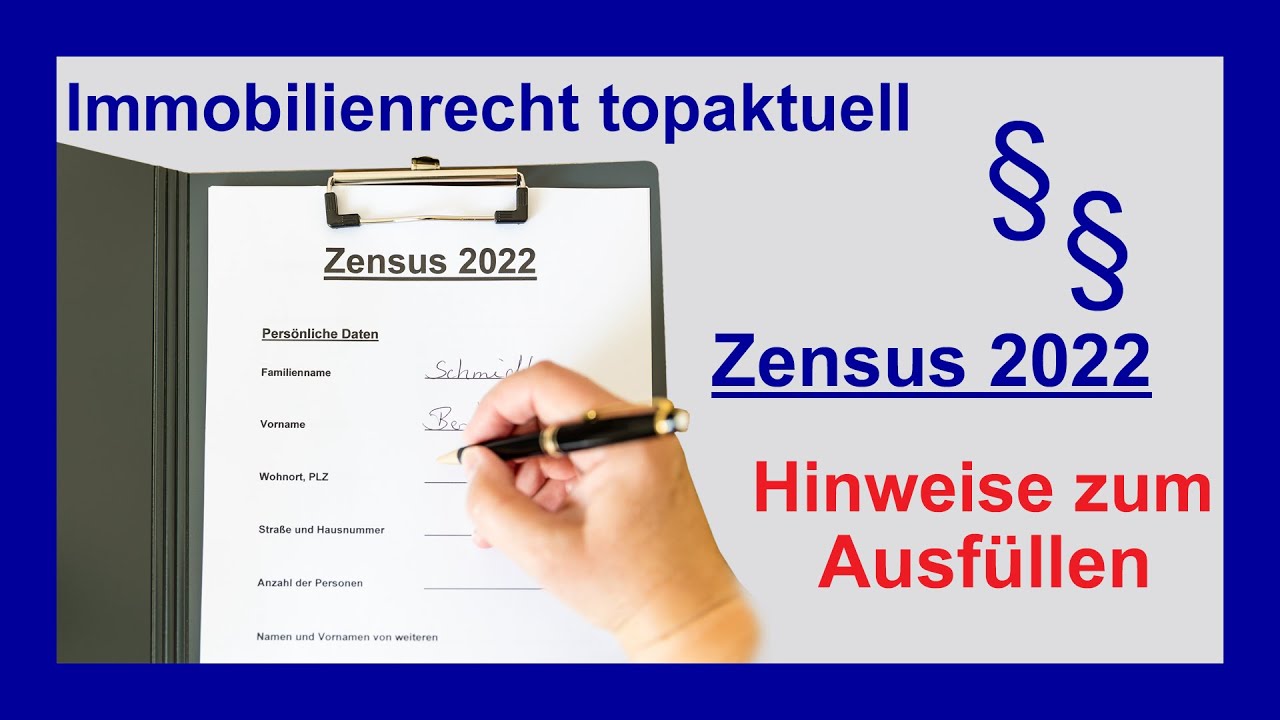 Zensus 2022 Fragebogen richtig ausfüllen Tutorial YouTube