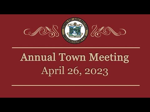 Annual Town Meeting - April 26, 2023
