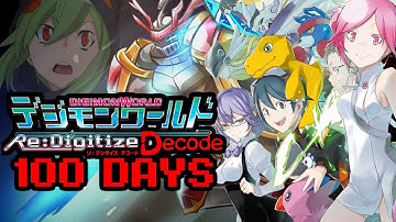 I Spent 100 Days In Digimon World Re:Digitize For My Childhood