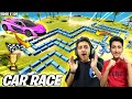 Car Race In Free Fire 😂 Craftland Map Crazy Challenge 30,000 Diamonds 💎 - Garena Free Fire