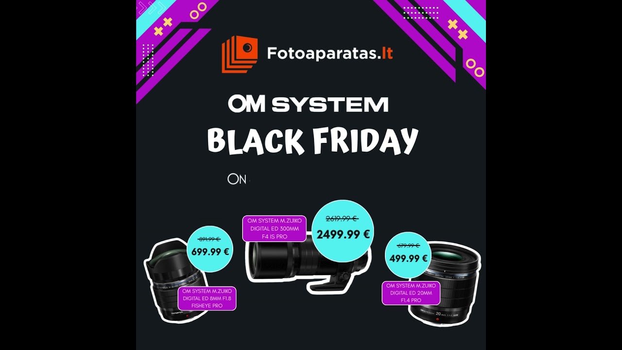 📸 Om System BLACK FRIDAY – tik iki gruodžio 2 d. ⏰