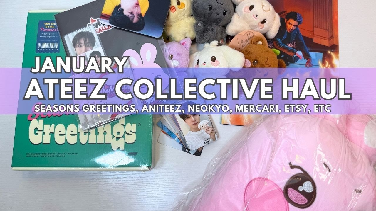 Распаковка январской коллекции Ateez! Все, что я купила за последний месяц!