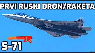 S-71 ruski dron/raketa koji se lansira sa Su-57 S71 Russian Drone/Missile launched from Su57