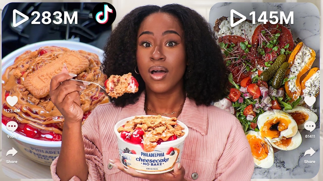 I Tested the MOST TRENDING TikTok SNACK Recipes