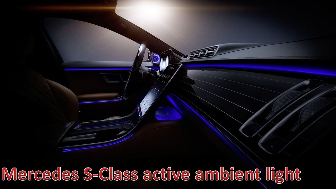 Mercedes SClass active ambient light YouTube