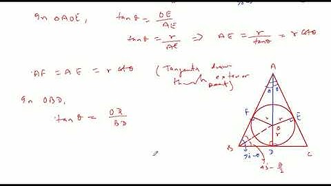 Prove that the least perimeter of an isosceles triangle in which a circle of radius r can be inscr