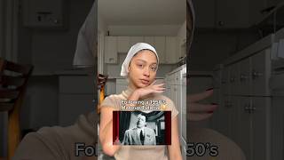FOLLOWING A 1950’S MAKEUP TUTORIAL 😳 #makeuptutorial #makeuplook #makeupartist #makeup