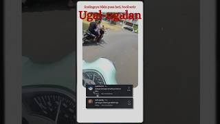 bocil nyetir ugal-ugalan. endingnya bisa ditebak kan ? 😂😂