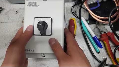 A 40A double-pole changeover switch and its uses