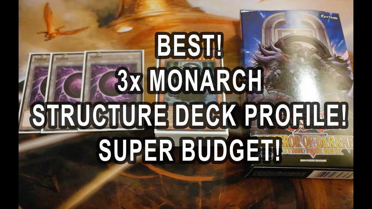 *YUGIOH* BEST! BUDGET 3x MONARCH STRUCTURE DECK PROFILE!! + TEST HAND!