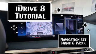 BMW iDrive 8 How To Set Home & Work