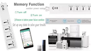 WiFi Universal Standard Power Strip tuya zigbee Smart socket Surge Protector 4AC Outlets 2USB Ports