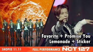 NCT 127 'Favorite (Vampire)'   'Promise You'   'Lemonade'   'Sticker' on SHOPEE 11.11 TV Show