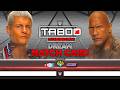 WWE Taboo Tuesday 2026 - Dream Match Card