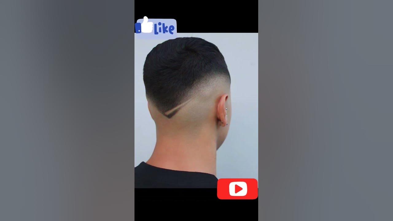 corte de cabelo disfarçado em V 