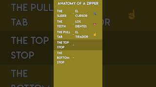 Learn Parts of a Zipper in Spanish! 🤐 | Everyday Spanish Vocabulary