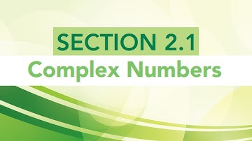 2.1 Complex Numbers