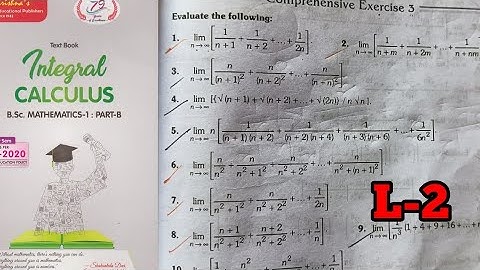 BSc maths 1st semester|integral calculus| summation of series with the help of definite integrals 