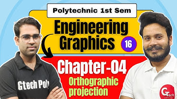 Engineering Graphics | Lecture-16 | Ch-4 Orthographic Projection P-6 | New Session 2024-25