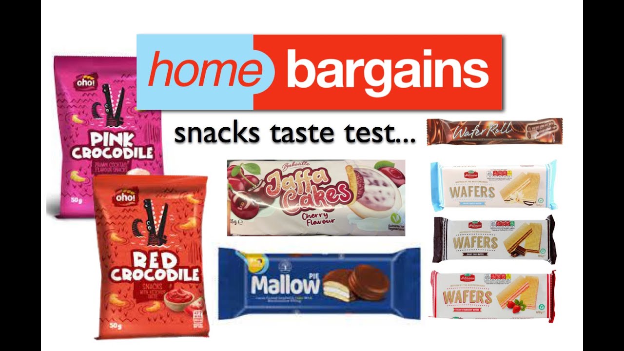Home Bargains snacks taste test Review YouTube