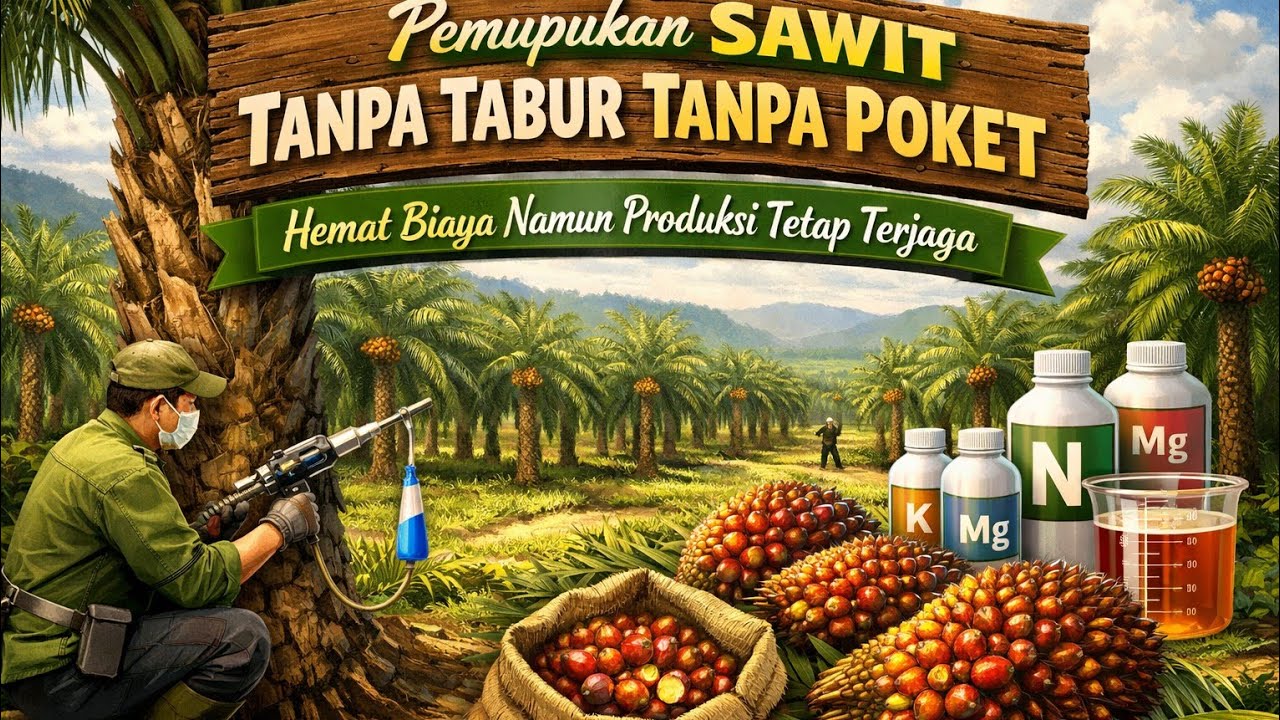 CARA MEMUPUK SAWIT HEMAT BIAYA NAMUN PRODUKSI TETAP MELIMPA