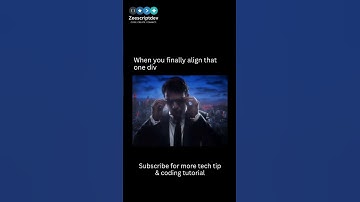 When You Finally Align That One Div #coding #viral