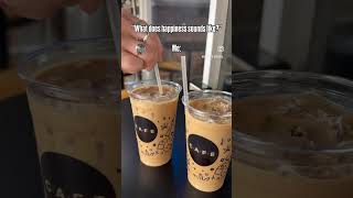Sippin on happiness  #barista #coffeelover #toronto #icedcoffee #localbusiness #cafe #the6ix #reels