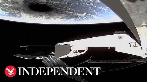 Rare solar eclipse captured from Starlink satellite in space