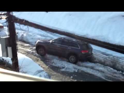 Angry Man Stuck in Snow