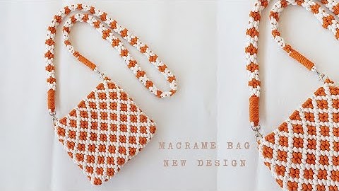 Macrame Bag Tutorial Using Diamond Patterns | New Design Macrame Bag