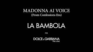 Madonna AI - La Bambola (Confessions era Voice)