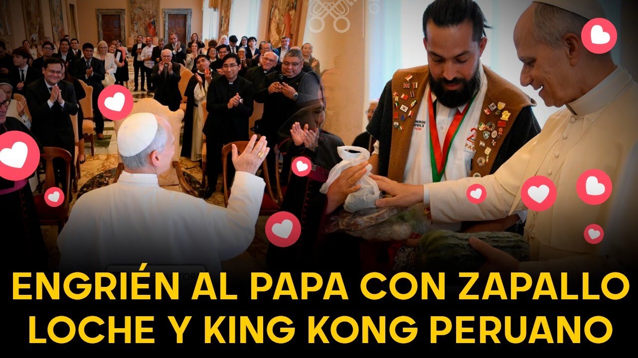 ¡CABRITO, KING KONG Y ZAPALLO LOCHE LLEGAN AL VATICANO! | Así sorprendieron al Papa León XIV