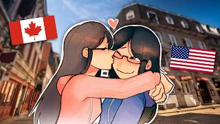 American Meets Her Canadian Girlfriend