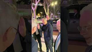 George Clooney And Leonardo Dicaprio At Business Meating georgeclooney leonardodicaprio