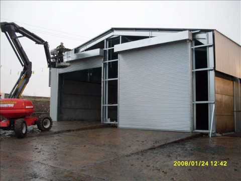 Portal Frame Industrial Steel Recycling Building by Sharp and Strong Ltd.