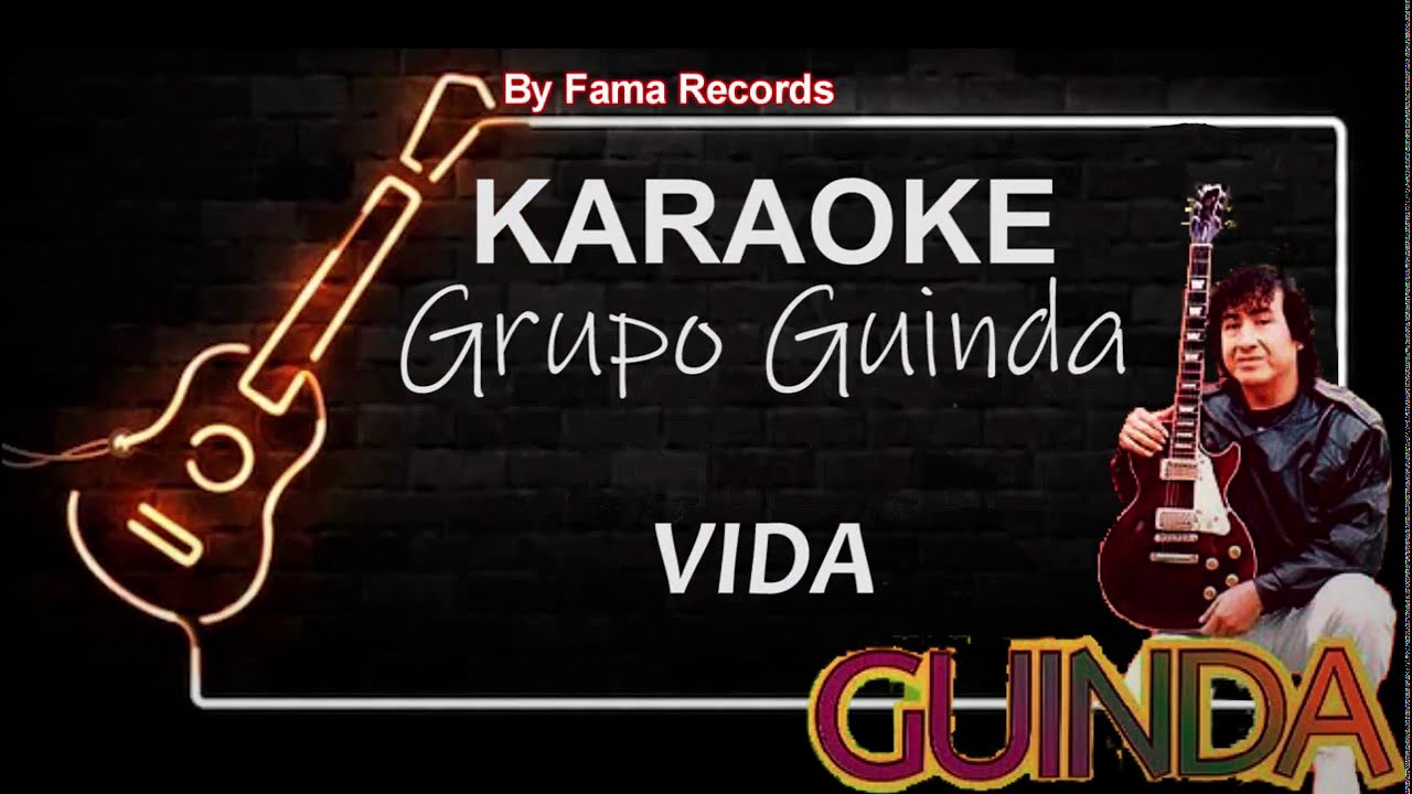 KARAOKE Vida - Grupo Guinda (Pista Con Letra) Cumbia 2020