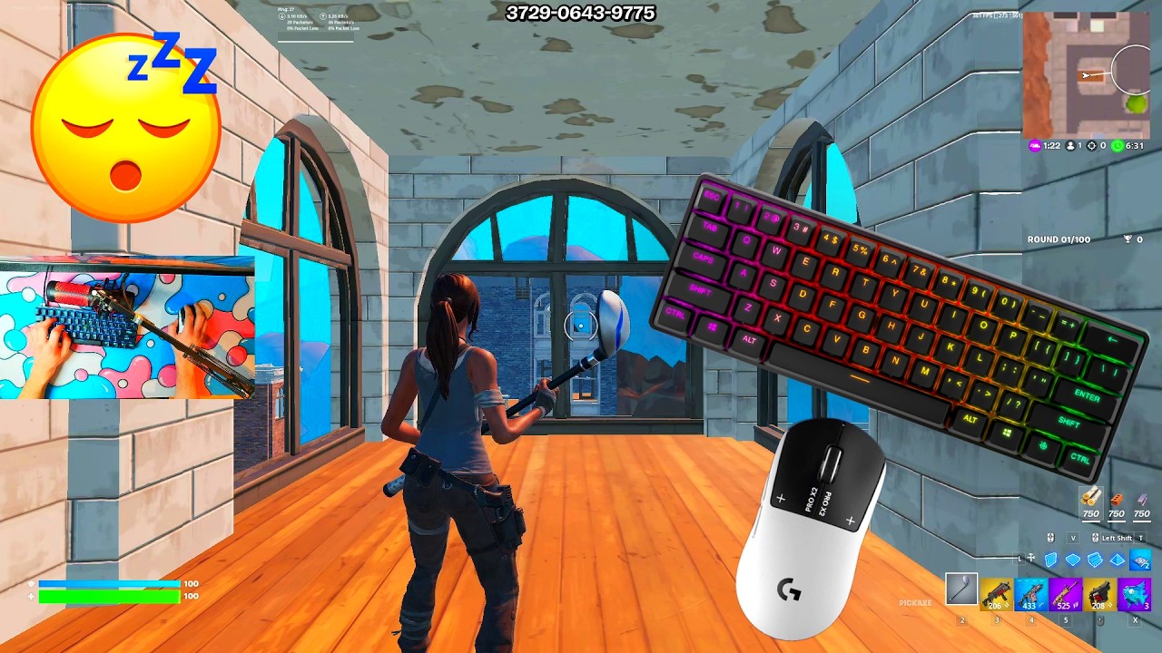 ⭐️[1HR]Steelseries Apex Pro Mini ASMR Chill🤩Tilted Zone Wars