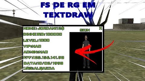 [FS SAMP]FS DE SISTEMA DE RG EM TEXTDRAW V1 PARA SAMP PC/ANDROID #28
