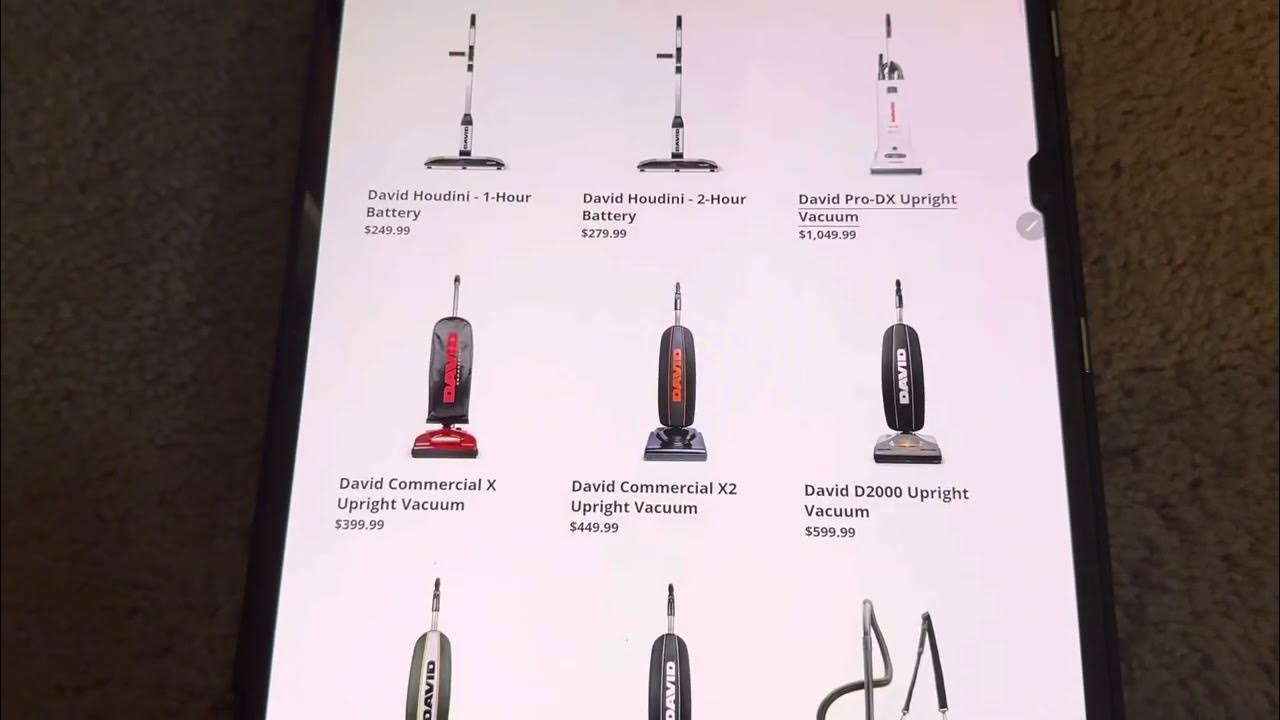 “David vacuums” aka Oreck revamped? YouTube